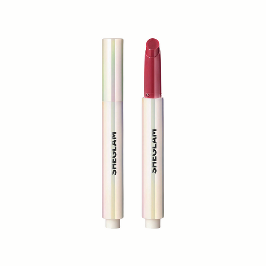 SHEGLAM Pout-Perfect Shine Lip Plumper – Hot Stuff – Bold Red Tint – Glossy Non-Sticky Finish – Hydrating Formula – 2g – Korean Original
