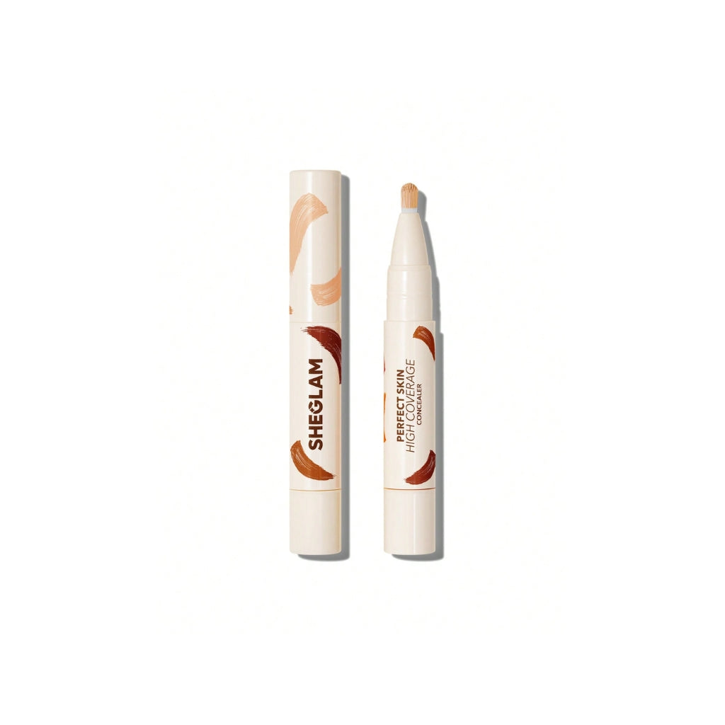 SHEGLAM Perfect Skin High Coverage Concealer - Fair liquid concealer with applicator
