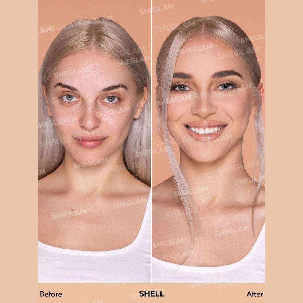 SHEGLAM Complexion Pro Long-Lasting Breathable Matte Foundation in Shell shade (30ml)
