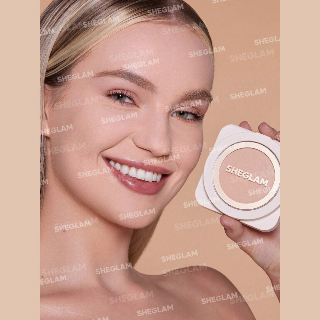 SHEGLAM Skin-Focus High Coverage Powder Foundation Porcelain talc-free oil-control face powder

