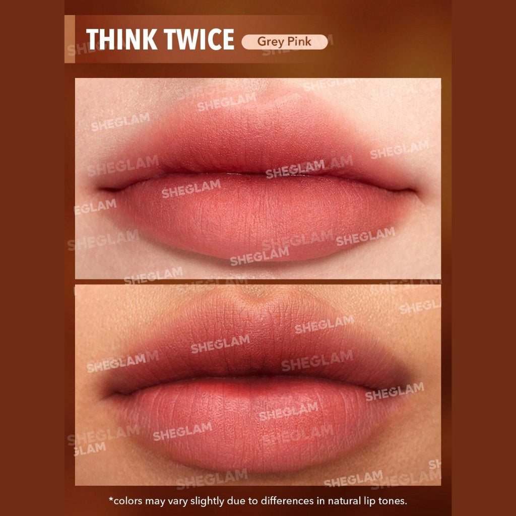 SHEGLAM Soft Haze Lip Blur lip tint in Think Twice shade with soft matte blurring finish
