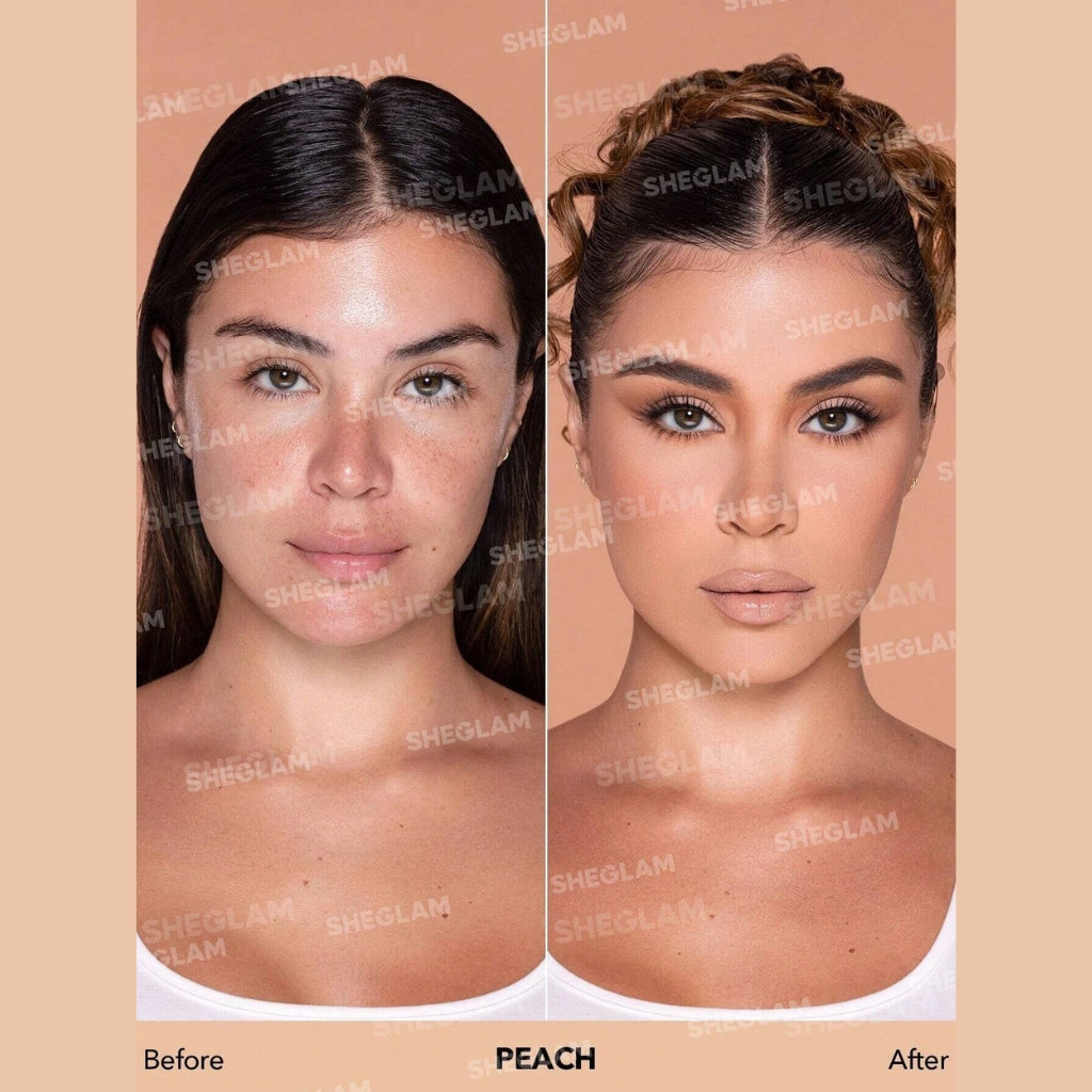 SHEGLAM Complexion Pro Long-Lasting Breathable Matte Foundation in Peach shade (30ml)
