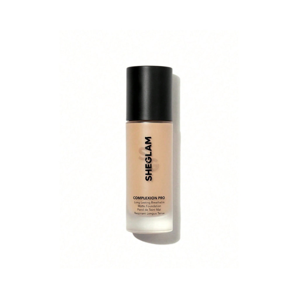 SHEGLAM Complexion Pro Long-Lasting Breathable Matte Foundation in Peach shade (30ml)
