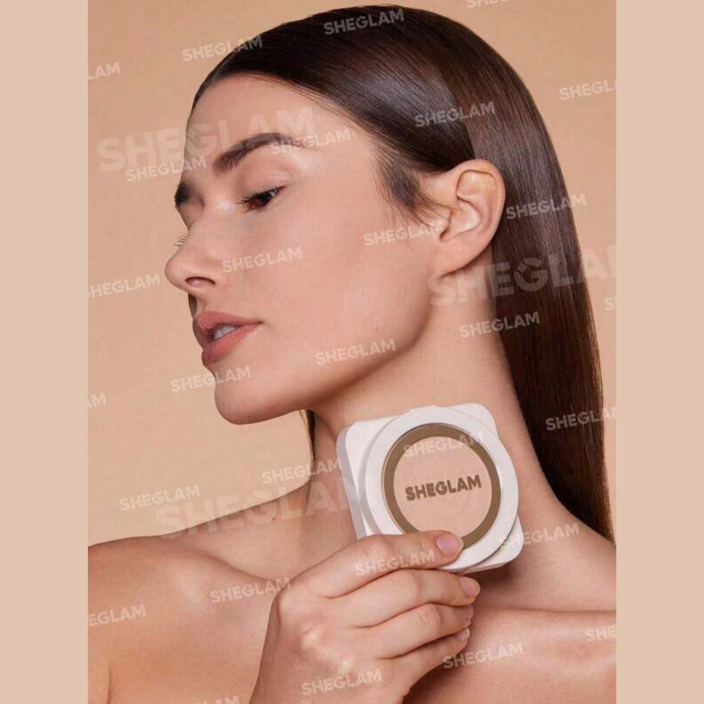 SHEGLAM Skin-Focus High Coverage Powder Foundation Shell talc-free oil-control face powder

