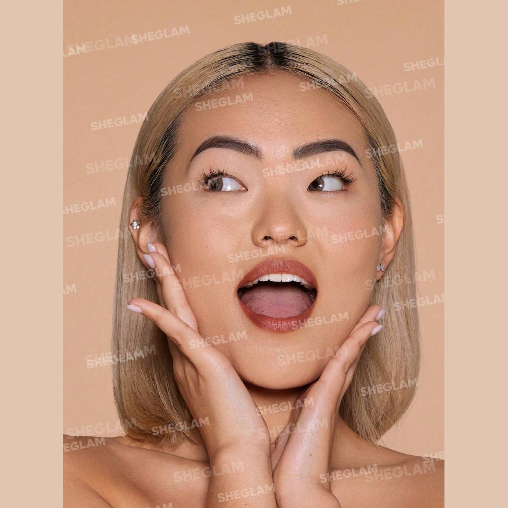 SHEGLAM Skin-Focus High Coverage Powder Foundation Acorn talc-free oil-control face powder
