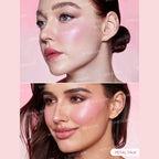 SHEGLAM Color Bloom Liquid Blush in Petal Talk with sponge-tip applicator for buildable cheek color.

