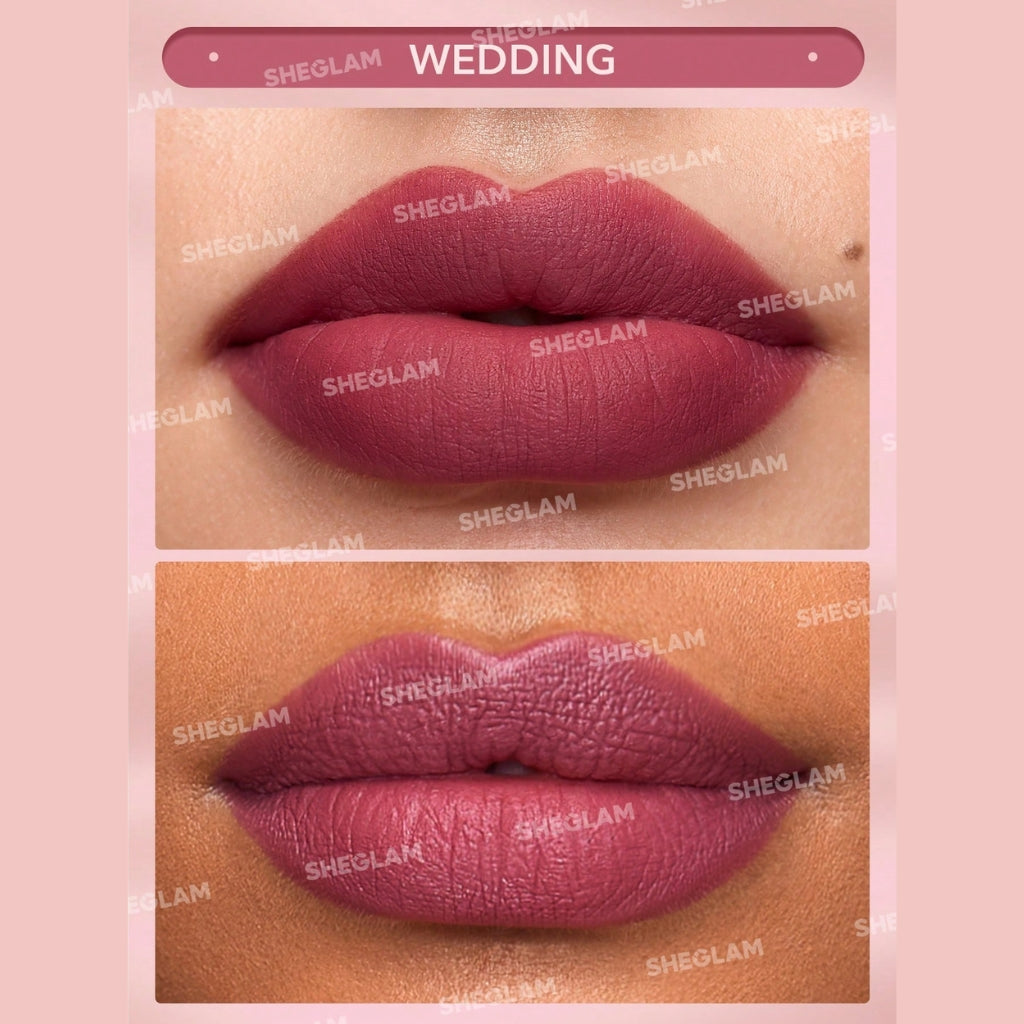 SHEGLAM Matte Allure Lipstick Wedding velvety matte bridal nude lipstick
