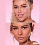 SHEGLAM Color Bloom Liquid Blush Matte Finish in Love Cake with sponge-tip applicator for buildable cheek color.
