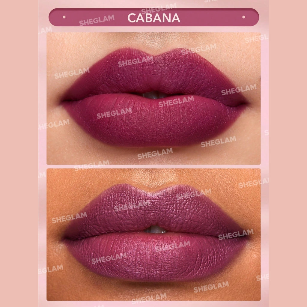 SHEGLAM Matte Allure Lipstick Cabana velvety matte warm nude lipstick
