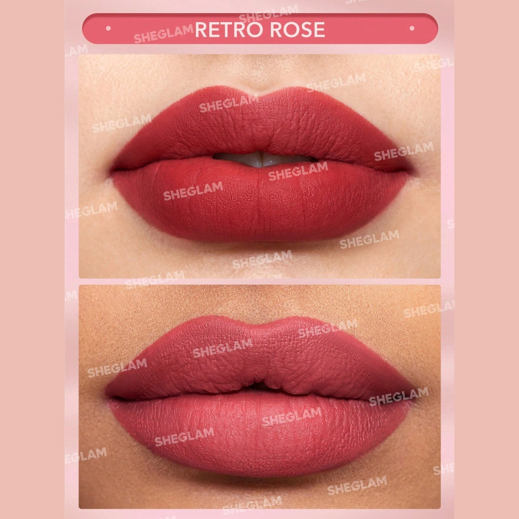 SHEGLAM Matte Allure Lipstick Retro Rose velvety matte rose lipstick
