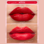 SHEGLAM Matte Allure Lipstick in Rouge, velvet matte bold red lipstick in sleek tube
