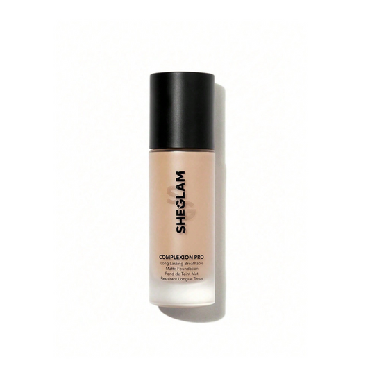 SHEGLAM Complexion Pro Foundation – Cashew shade – Matte full coverage for medium olive skin – 30ml
