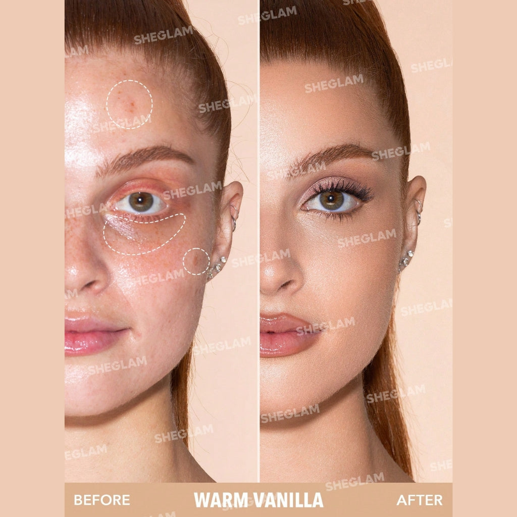 SHEGLAM Like Magic 12HR Full Coverage Concealer in Warm Vanilla shade with a soft matte finish
