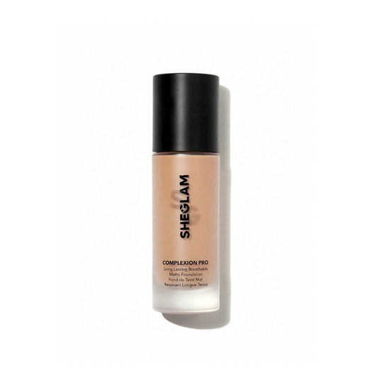 SHEGLAM Complexion Pro Foundation – Walnut shade – Full matte coverage for deep skin tones – 30ml
