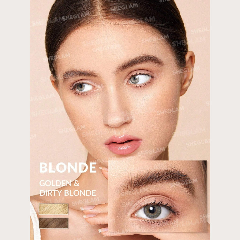SHEGLAM Feather Better Liquid Eyebrow Pencil Blonde with 4-stroke tip for soft natural feathered brows
