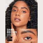 SHEGLAM Feather Better Liquid Eyebrow Pencil Dark Brown with 4-stroke tip for bold natural feathered brows
