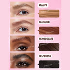 SHEGLAM Brow-Fection Angled Brush & Dip Taupe with angled brush for natural microbladed brows
