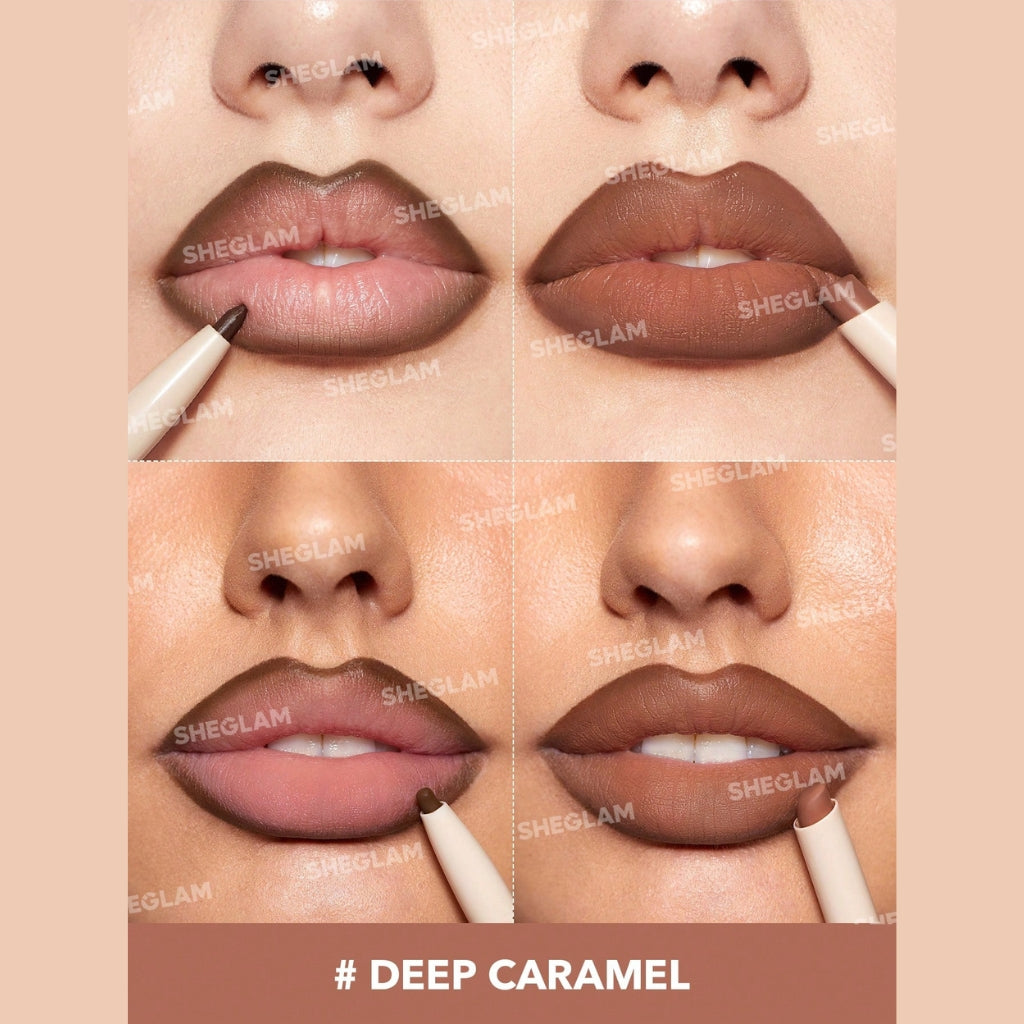 SHEGLAM Glam 101 Lipstick & Liner Duo in Deep Caramel (matte lipstick with matching lip liner)
