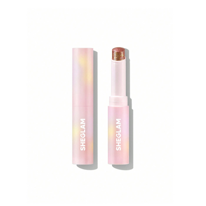 SHEGLAM Crystal Jelly Glaze Stick – Fuchsia Fun – Glossy pink lip tint – Hydrating non-sticky balm with vibrant fuchsia glow
