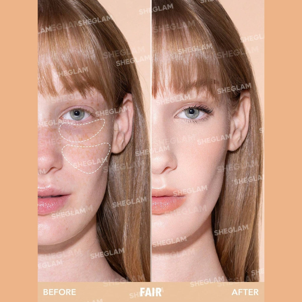 SHEGLAM Complexion Boost Concealer in Fair shade with sponge-head applicator

