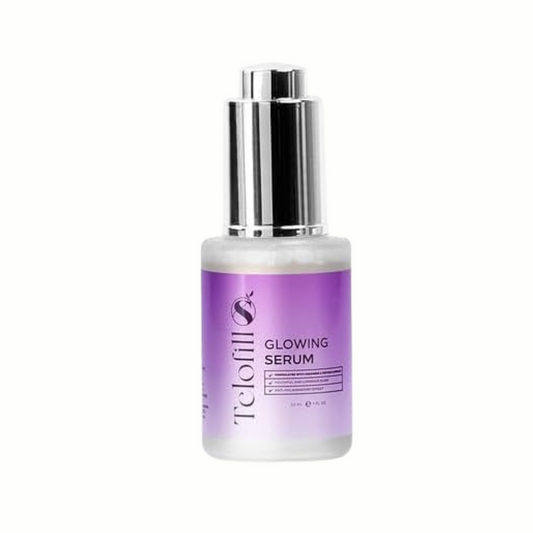 Telofill Glowing Serum – 30ml – Ceramide & Peptide Complex – Hydrating & Radiance Boosting Serum – Anti-Aging for All Skin Types
