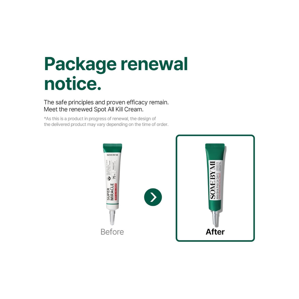 SOME BY MI AHA BHA PHA 14 Days Super Miracle Spot All Kill Cream 30ml gel-cream spot treatment for blemishes and pores
