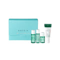 AXIS-Y The Mini Glow Set 4-step Korean skincare travel kit with mini cleanser, toner, ampoule and glow serum

