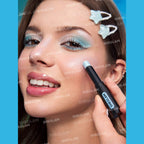 The Powerpuff Girls X SHEGLAM Power-Noia Shimmer Stick in shade Everything Nice, a limited-edition multi-use highlighter stick for face and eyes.
