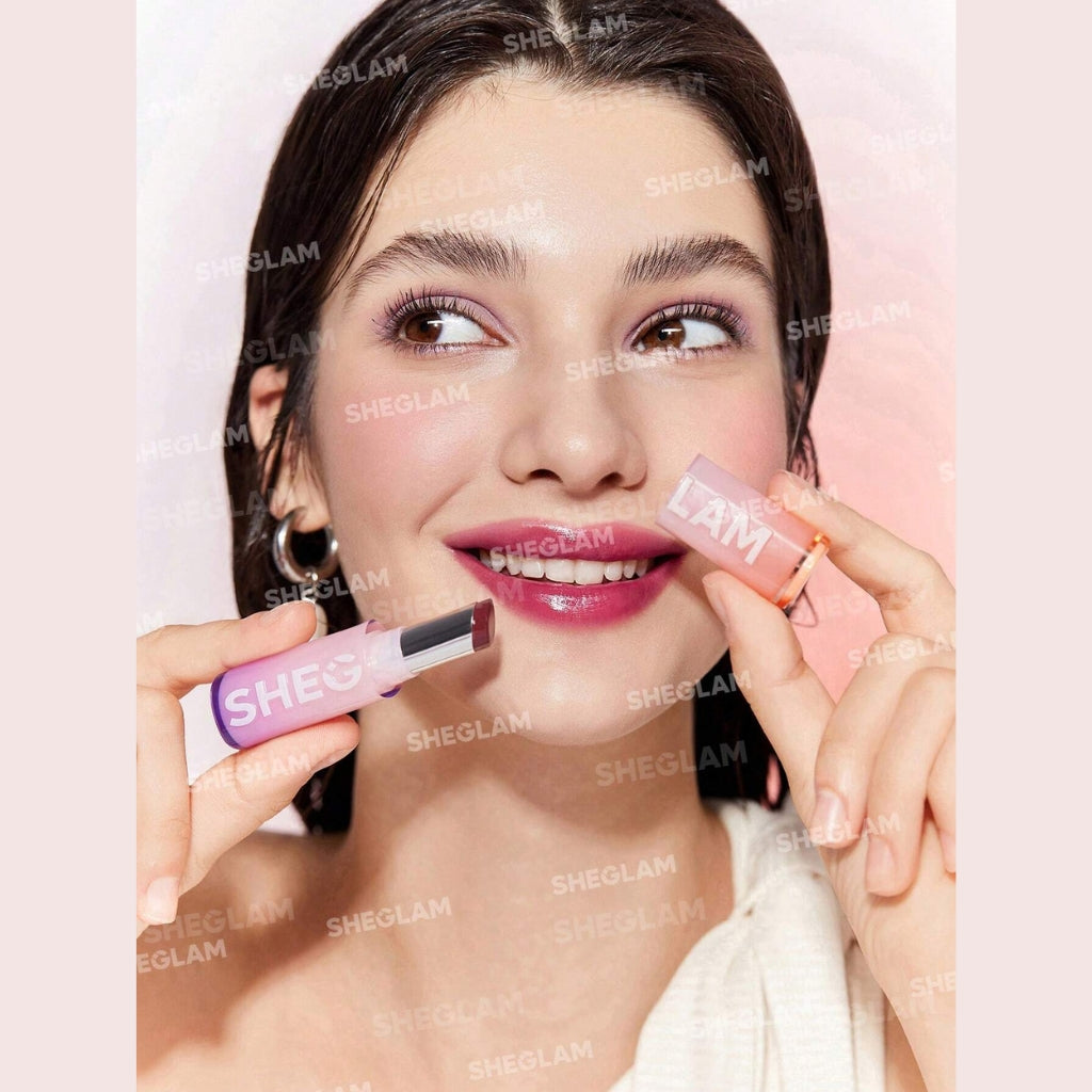 SHEGLAM Mirror Kiss High-Shine Lipstick in Rent Free (glossy rosey mauve), 2.9g
