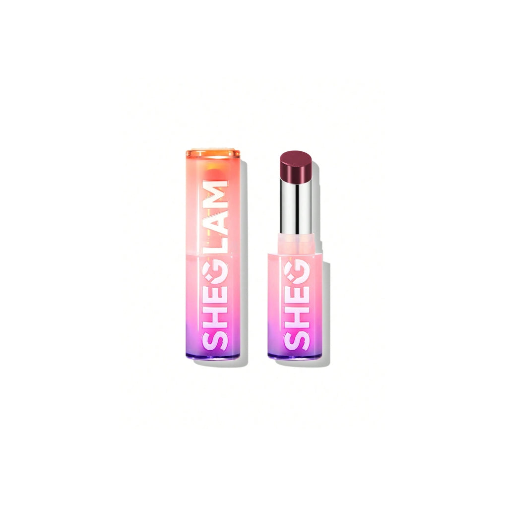 SHEGLAM Mirror Kiss High-Shine Lipstick in Rent Free (glossy rosey mauve), 2.9g

