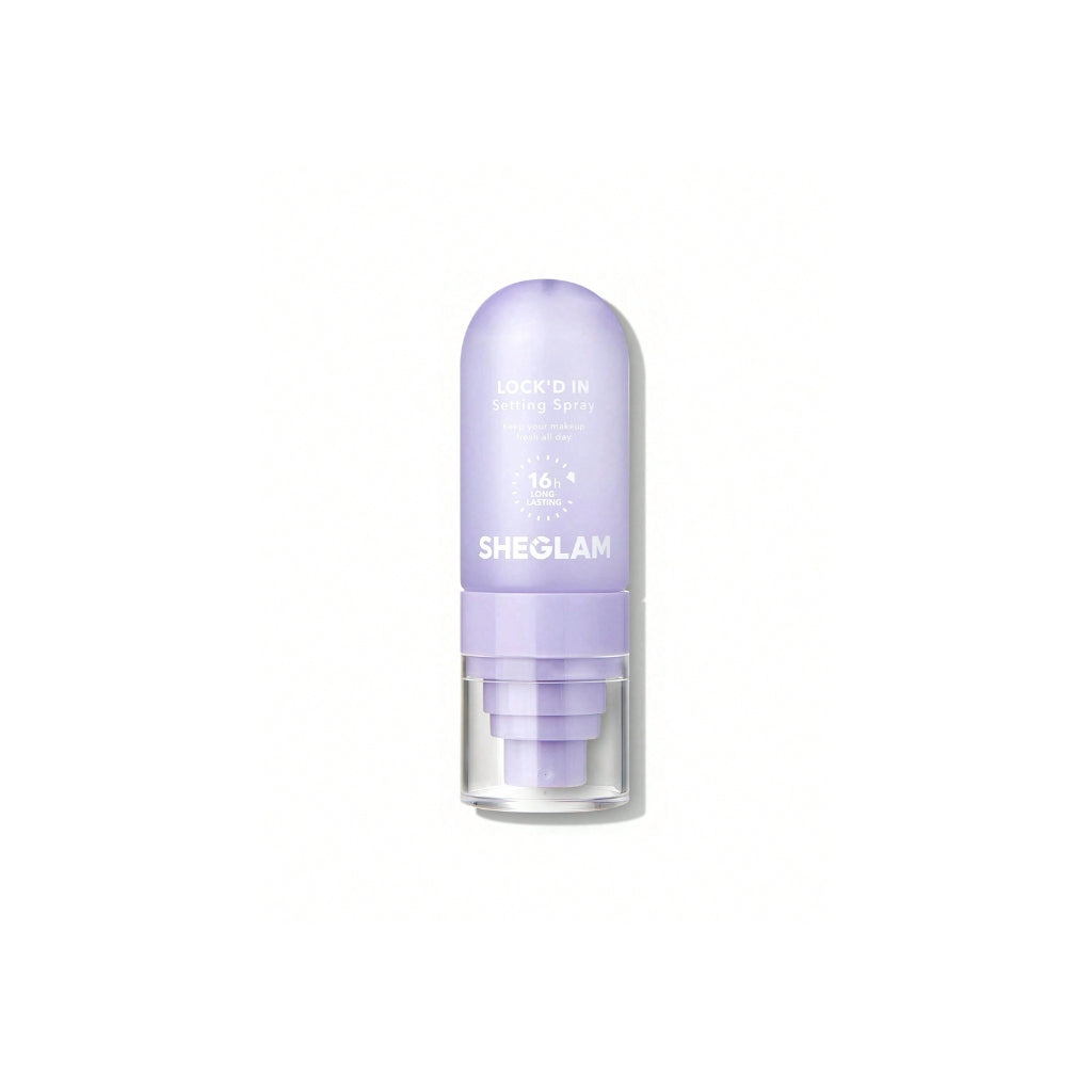 SHEGLAM Lock'd In Setting Spray 55ml bottle, matte quick-dry makeup setting spray for long-lasting wear

