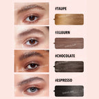 SHEGLAM Hold 'Em Up Tinted Brow Gel in Auburn shade for defined, lifted brows with a natural tinted hold.
