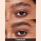 SHEGLAM Hold 'Em Up Tinted Brow Gel in Chocolate shade, tinted brow gel tube with spoolie applicator for shaping and setting brows.
