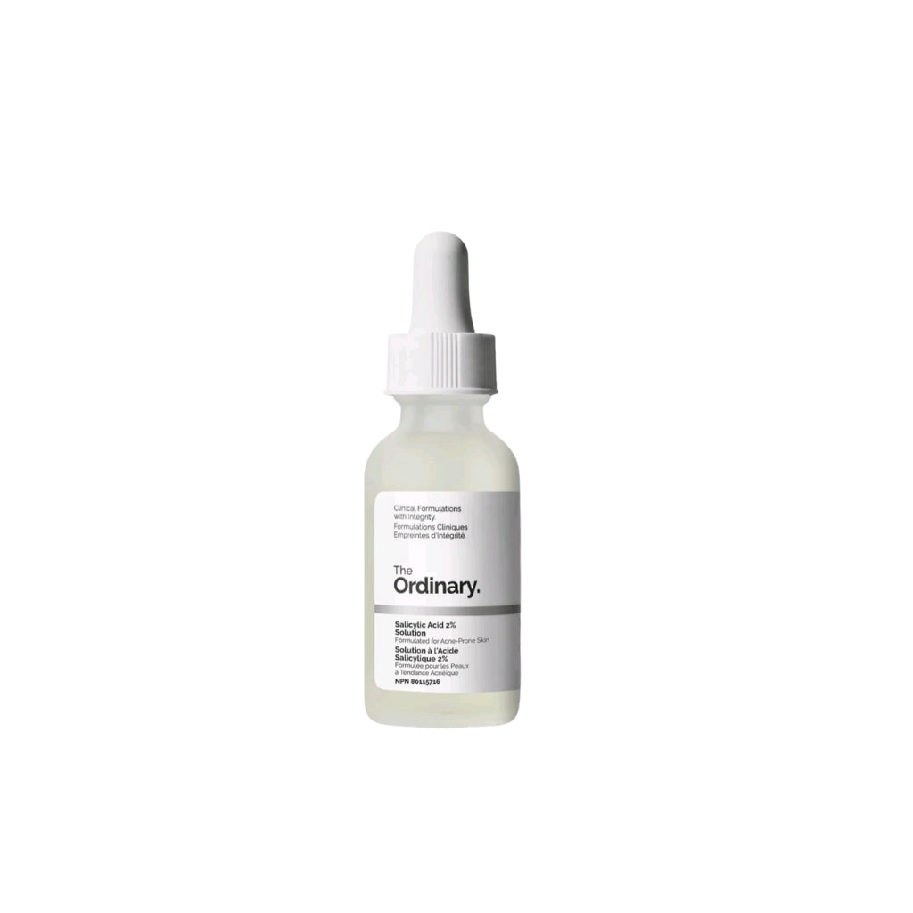 The Ordinary Salicylic Acid 2% Solution 30ml water-based BHA exfoliating serum to help unclog pores and smooth visible texture.

