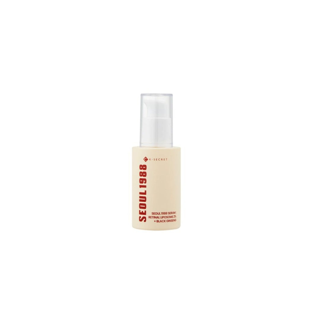 K-SECRET SEOUL 1988 Serum Retinal Liposome 2% + Black Ginseng 30ml - front label packshot on white background
