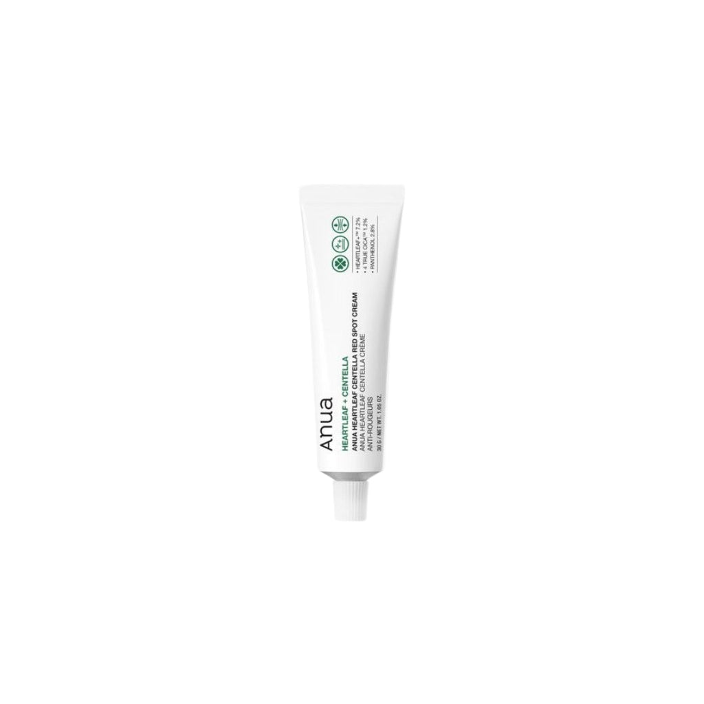 Anua Heartleaf Centella Red Spot Cream 30g tube on a clean white background