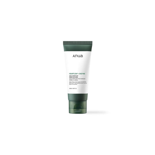 ANUA Heartleaf + Enzyme Pore Clay Pack 100ml wash-off clay mask for pore cleansing and oil control - front packaging