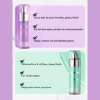SHEGLAM Good Grip Hydrating Primer Blueberry and AHA silicone-free gel face primer
