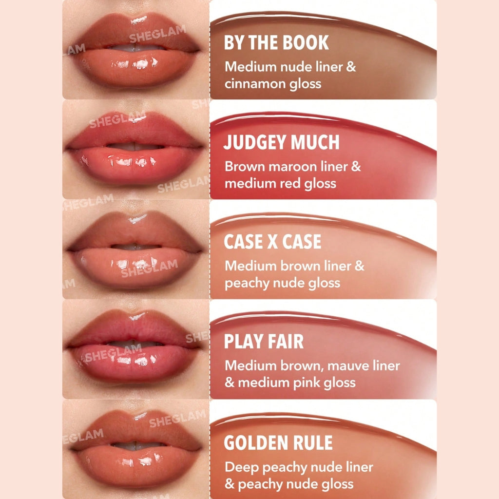 SHEGLAM Lip Rules Liner & Gloss Pen Play Fair dual-ended lip liner and gloss pen
