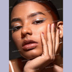 SHEGLAM Insta-Party Glitter Liner in Disco Ball, silver liquid glitter eyeliner with precise silicone tip and long-wearing sparkle finish.
