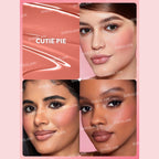 SHEGLAM Color Bloom Liquid Blush in Cutie Pie with sponge-tip applicator for buildable cheek color.
