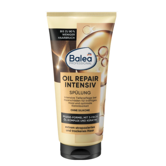Balea Professional Oil Repair Intensiv Conditioner – Keratin & Natural Oils – 200ml | Deep repair for dry and damaged hair with natural oils and keratin
