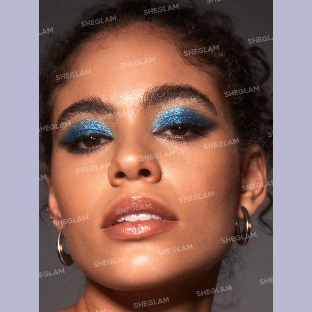 SHEGLAM Insta-Party Glitter Liner in Turn It Up blue glitter shade

