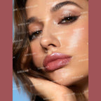 SHEGLAM Pout-Perfect Shimmer Lip Plumper in Violet Fizz, glitter solid lip gloss stick on a clean background.
