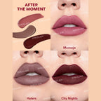 SHEGLAM Matte Allure Mini Liquid Lipstick Set - After The Moment, three mini matte liquid lipsticks in blush and red shades
