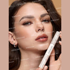 SHEGLAM All-In-One Volume & Length Mascara in Waterproof Macchiato (coffee-brown) with dual-ended brush for buildable volume and length.
