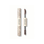 SHEGLAM All-In-One Volume & Length Mascara in Waterproof Macchiato (coffee-brown) with dual-ended brush for buildable volume and length.
