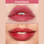 SHEGLAM For The Flush Lip & Cheek Tint – Fruit Punch, juicy grapefruit-red liquid tint in a sleek tube for lips and cheeks on a clean background.
