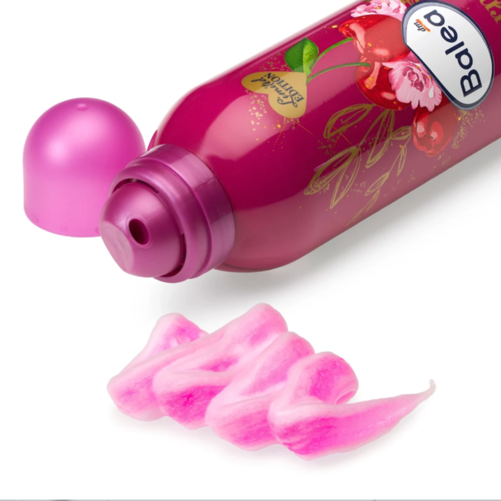 Balea Warm Wishes Shaving Gel – Limited Edition – 150ml | Cherry and rose scented German shaving gel for smooth and hydrated skin
