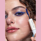 SHEGLAM All-In-One Volume & Length Mascara in Waterproof Blue with dual-ended brush for length and volume.
